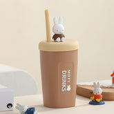 MIFFY© Authentic Stainless Steel Mug with Straw