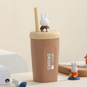 MIFFY© Authentic Stainless Steel Mug with Straw