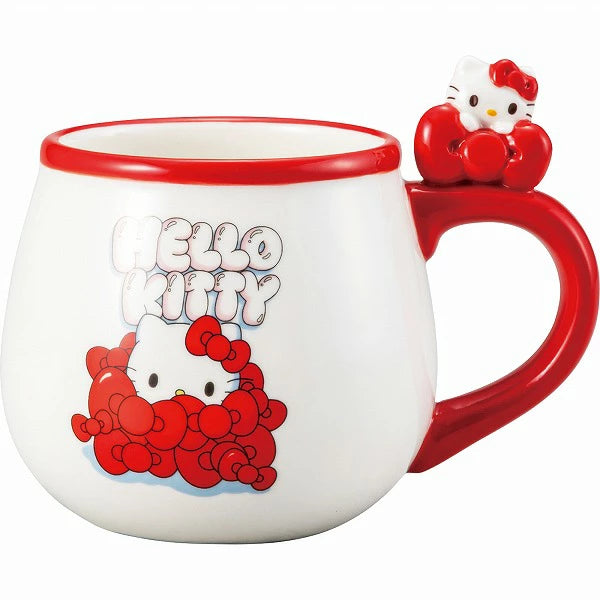 SANRIO© Hello Kitty Red Bow With Fugurine Mug (Japan Edition)