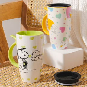 PEANUT SNOOPY Mug with Lid Large