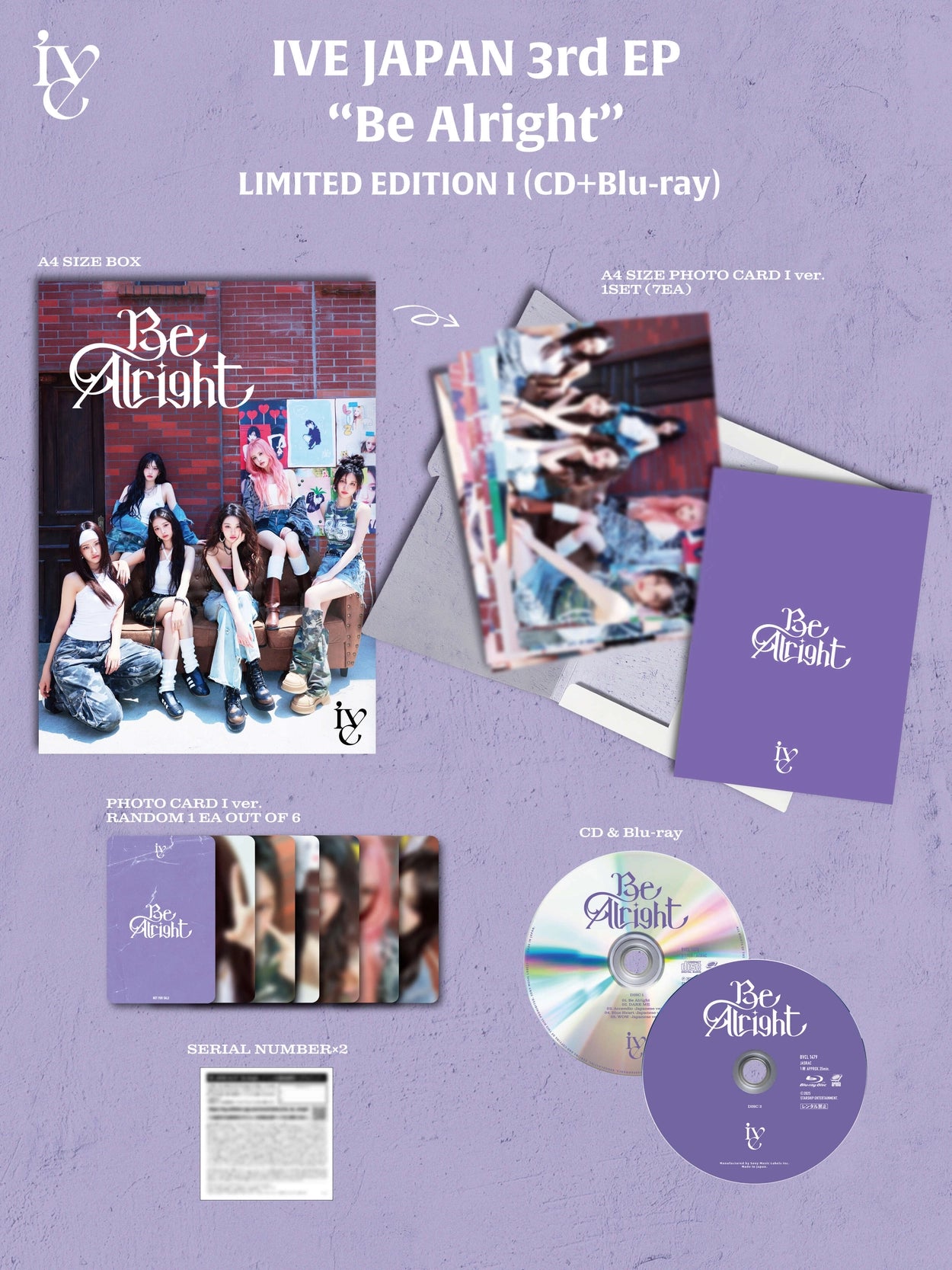 IVE JAPANESE ALBUM - BE ALRIGHT (BLU-RAY / I VER.)