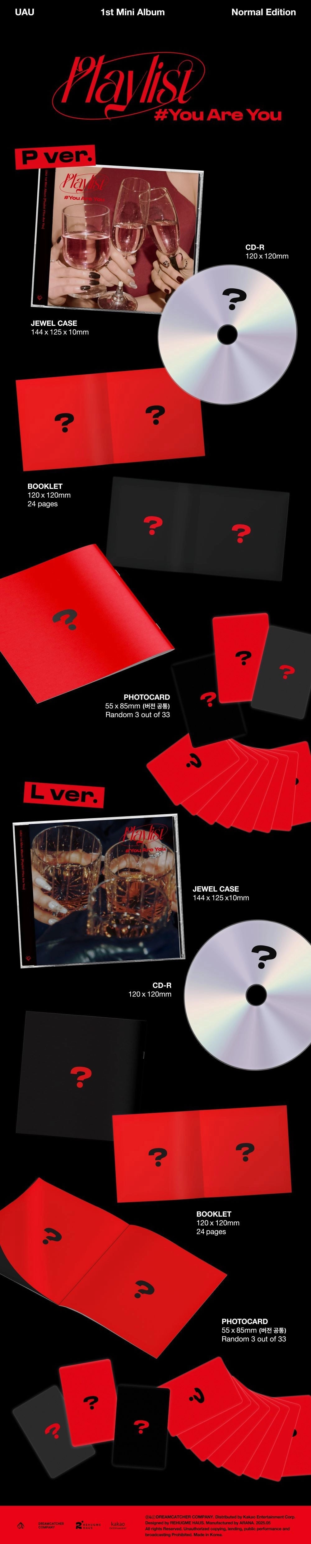 UAU 1ST MINI ALBUM - PLAYLIST #YOU ARE YOU