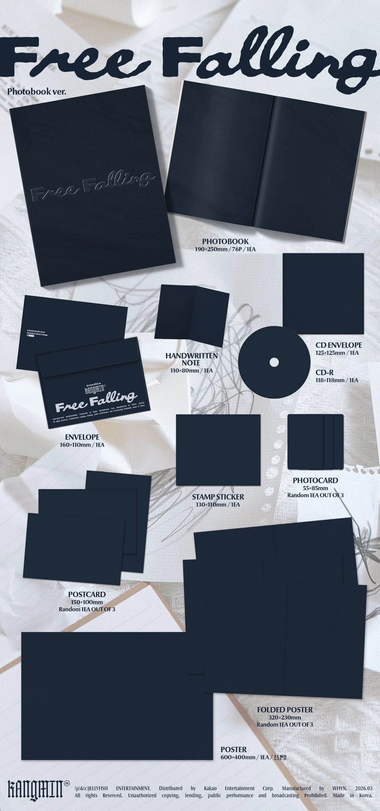 KANGMIN 1ST SINGLE ALBUM - FREE FALLING (PHOTOBOOK VER.)