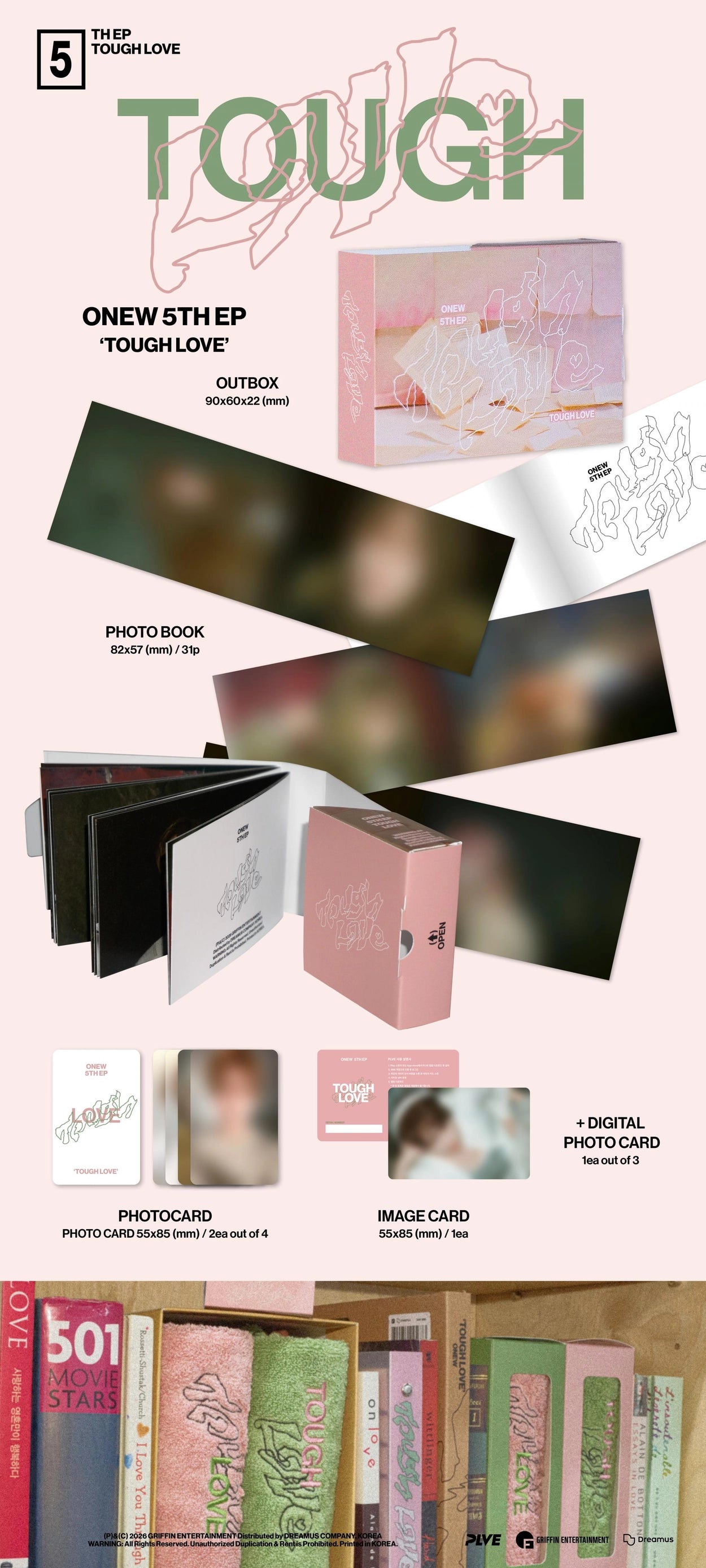 ONEW 5TH MINI ALBUM - TOUGH LOVE (POCKET BOOK VER.)
