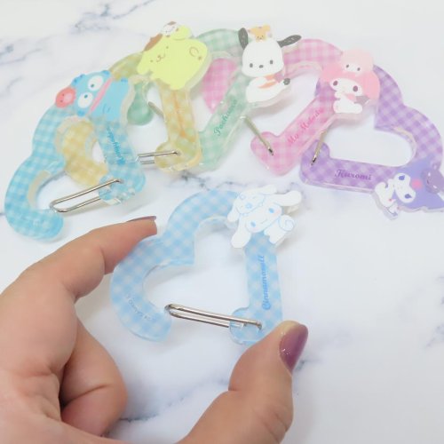 SANRIO© Die-Cut Acrylic Carabiner Holder (Japan Edition)