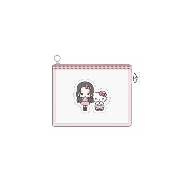 [HELLO KITTY X JISOO] TRAVEL POUCH (A VER.) OFFICIAL MD