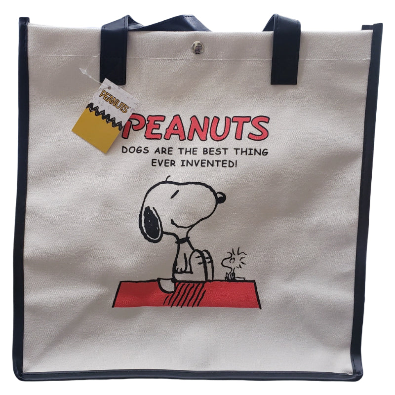 PEANUT SNOOPY© Canvas Vertical Tote Bag (Japan Edition)