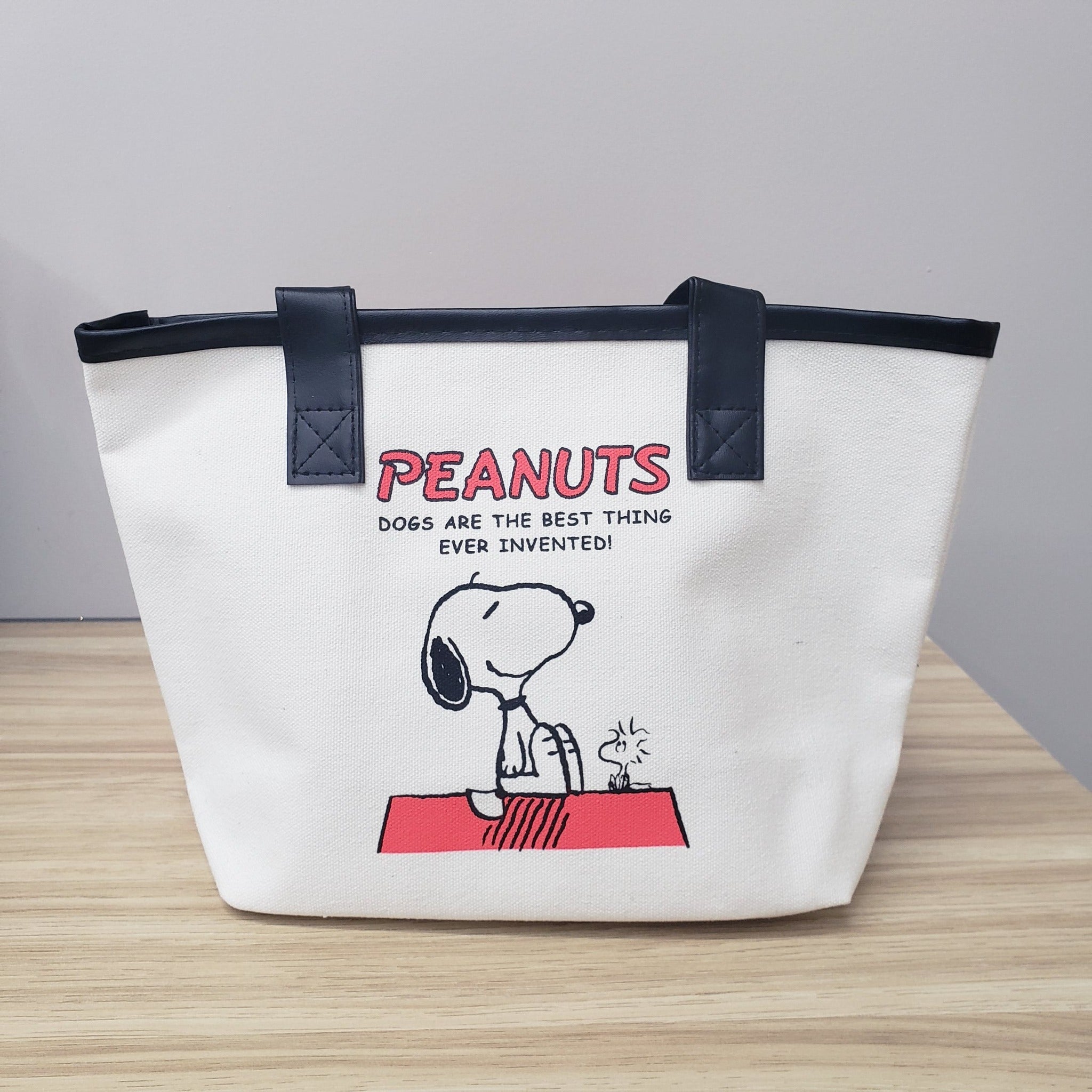 PEANUT SNOOPY© Alpha Horizontal Small Tote Bag (Japan Edition)