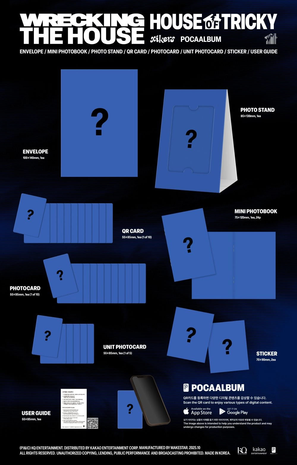 XIKERS 6TH MINI ALBUM - HOUSE OF TRICKY : WRECKING THE HOUSE (POCAALBUM)