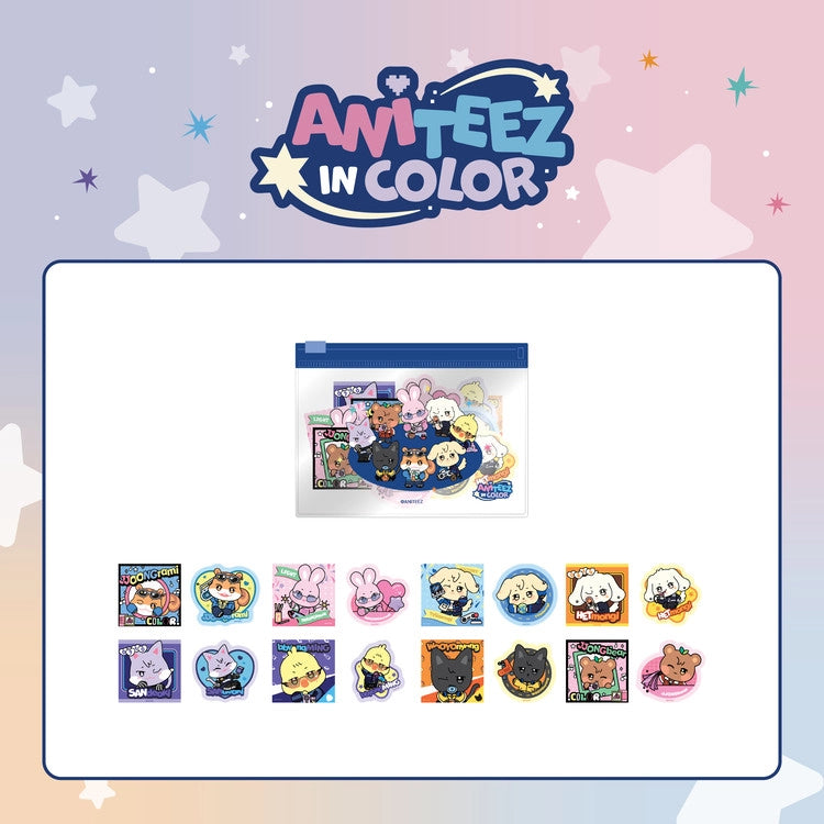 ATEEZ - 'ANITEEZ IN COLOR' MD FLAKE STICKER SET