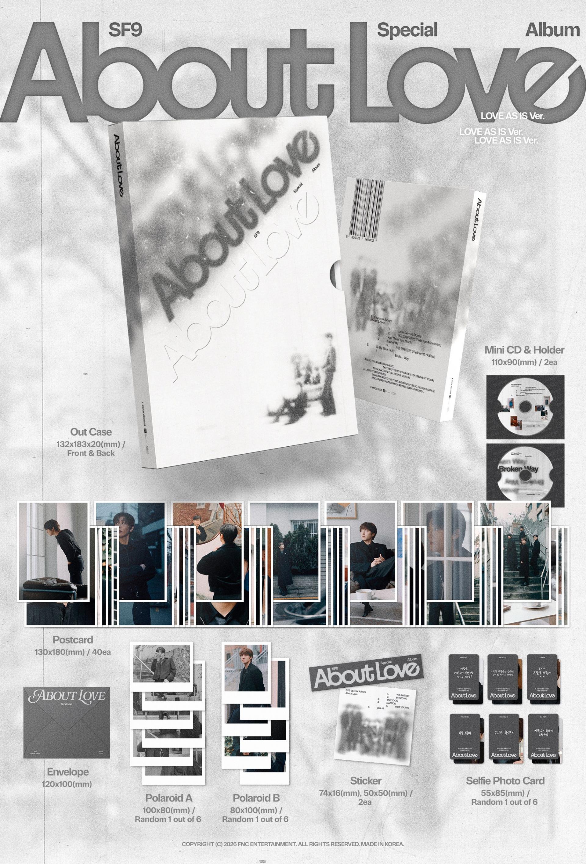 SF9 SPECIAL ALBUM - ABOUT LOVE (LOVE AS IS VER.)
