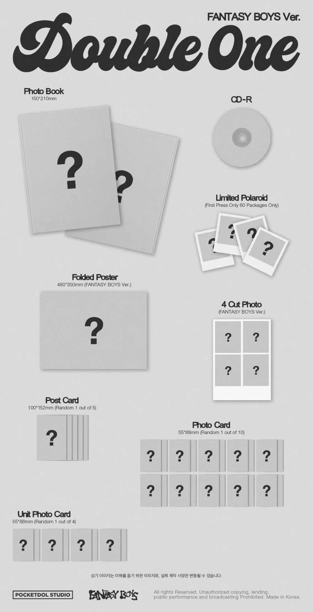 DOUBLE 0NE 1ST MINI ALBUM - XPERT (FANTASY BOYS VER.)