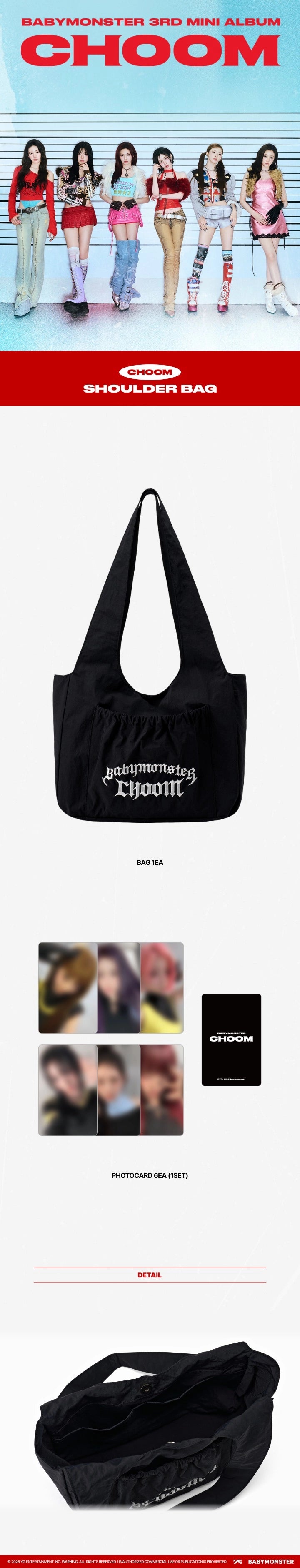 BABYMONSTER - [CHOOM] BABYMONSTER SHOULDER BAG OFFICIAL MD