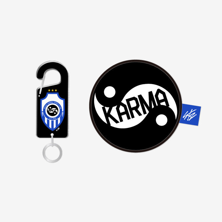 STRAY KIDS - [KARMA] POP-UP MERCH ACRYLIC CARABINER & BALL POUCH SET