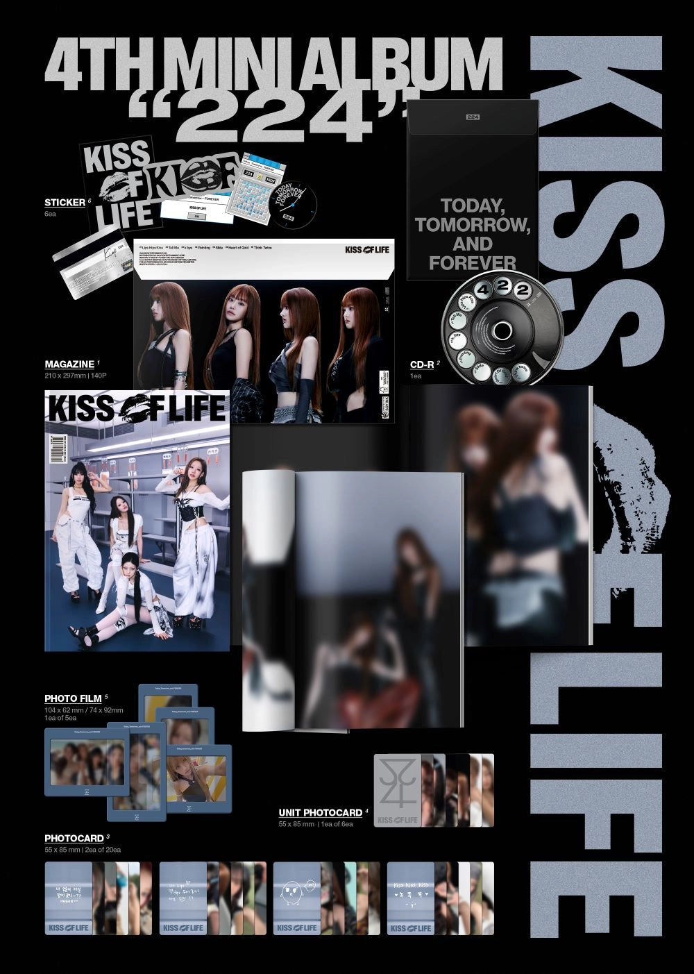 KISS OF LIFE 4TH MINI ALBUM - 224 (MAGAZINE VER.)