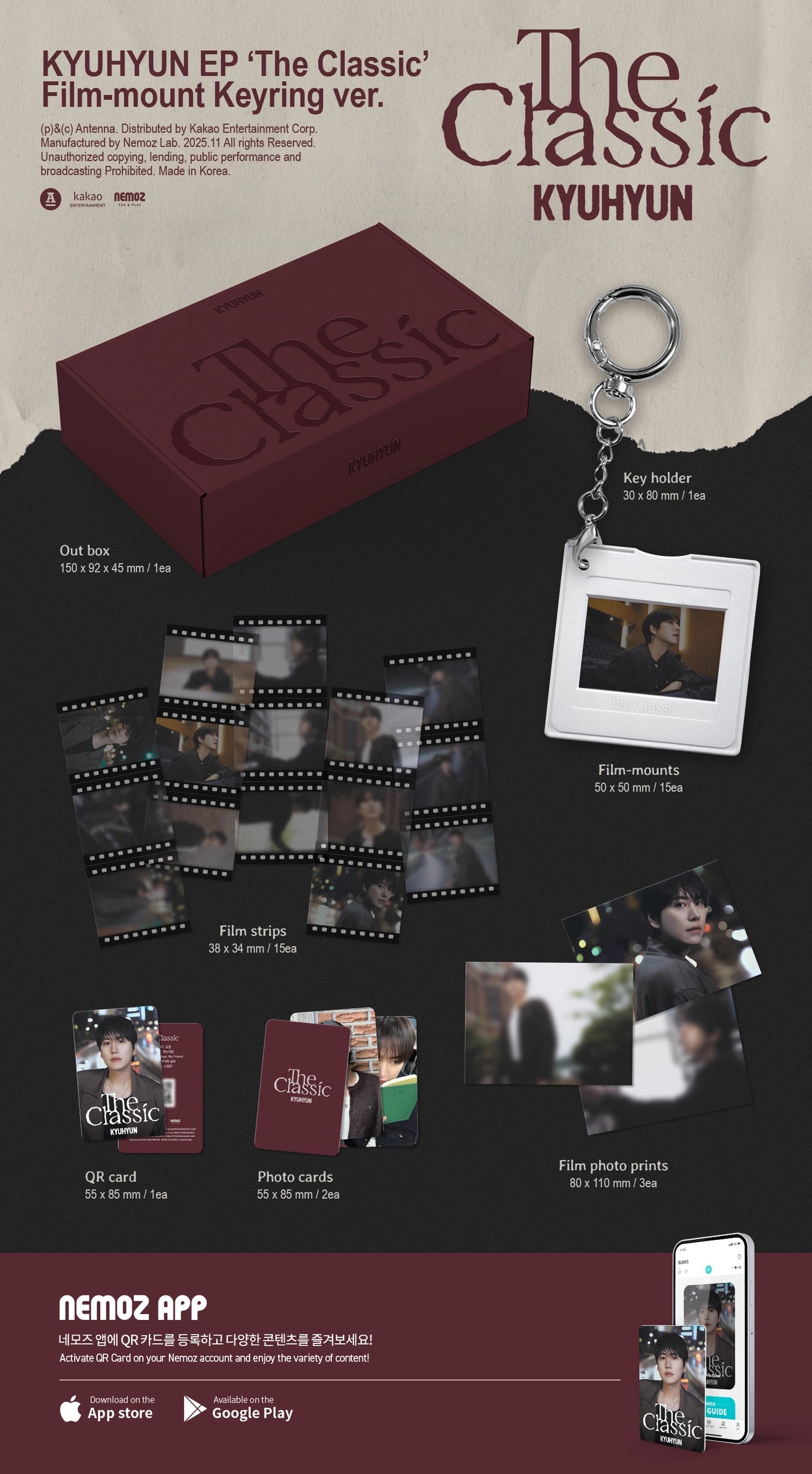 KYUHYUN EP ALBUM - THE CLASSIC (FILM-MOUNT KEYRING VER.)