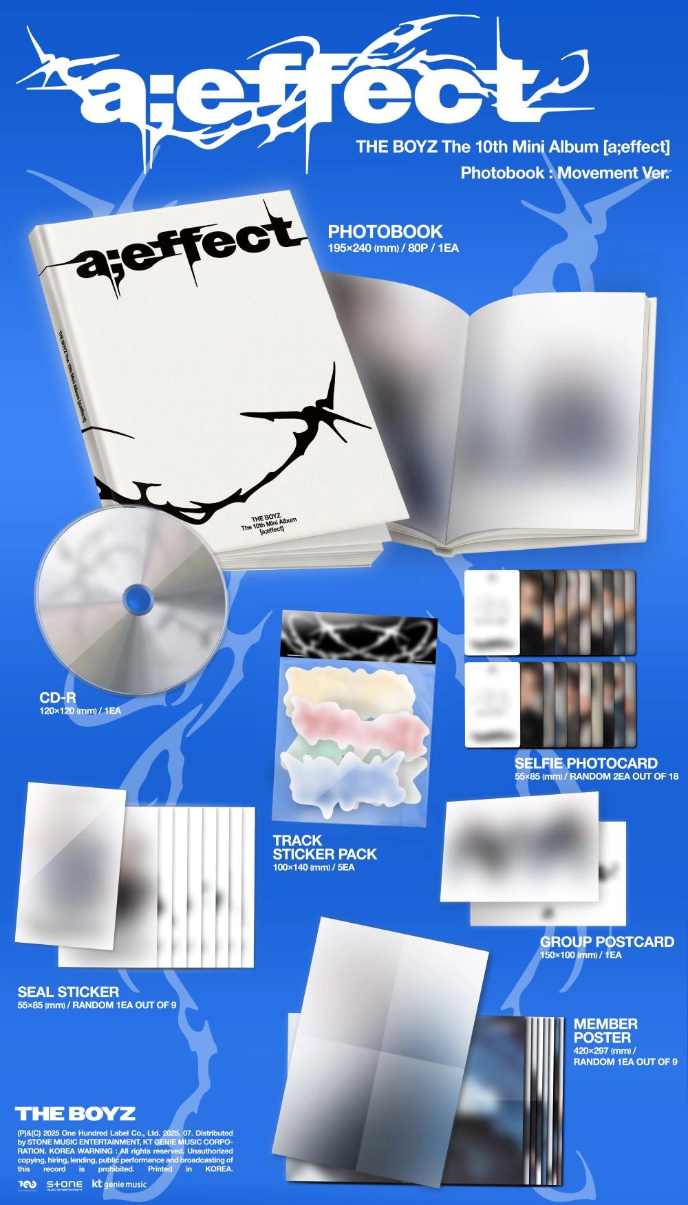 THE BOYZ 10TH MINI ALBUM - A;EFFECT (PHOTOBOOK VER.)