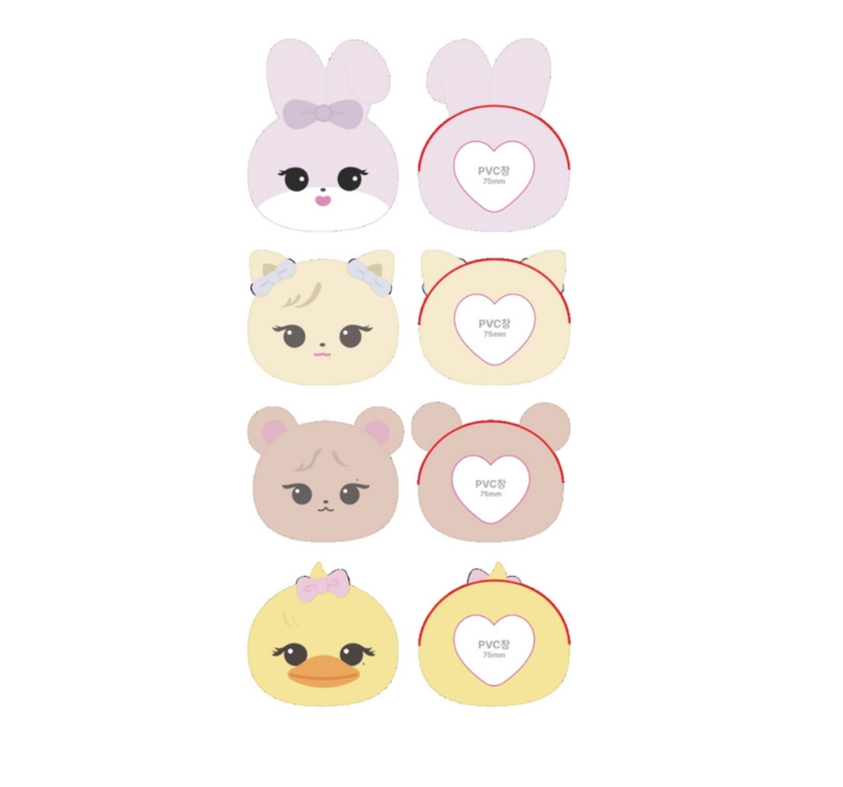 BLACKPINK X TAMAGOTCHI [TAMAGOTCHI] OFFICIAL MD BLACKPINK PLUSH FACE POUCH