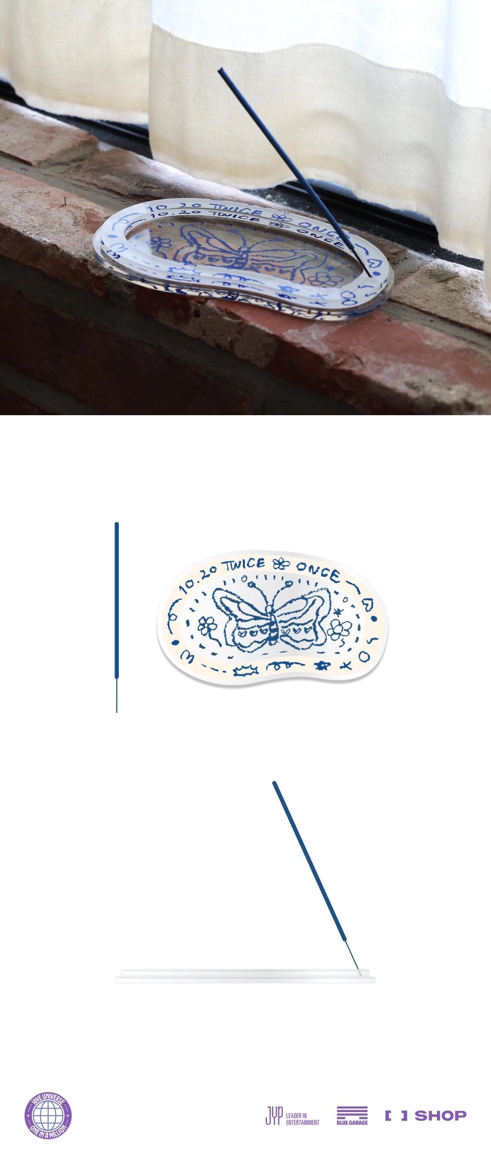 TWICE - [10VE UNIVERSE] MOMO INCENSE STICK & HOLDER SET OFFICIAL MD