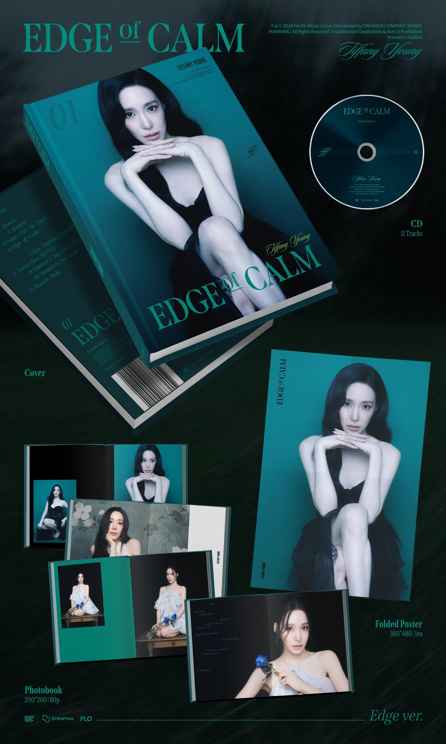 TIFFANY YOUNG (GIRLS' GENERATION) 1ST ALBUM - EDGE OF CALM (EDGE VER.)