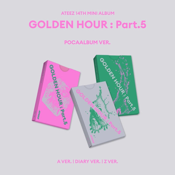 ATEEZ 14TH MINI ALBUM - GOLDEN HOUR : PART.5 (POCAALBUM)
