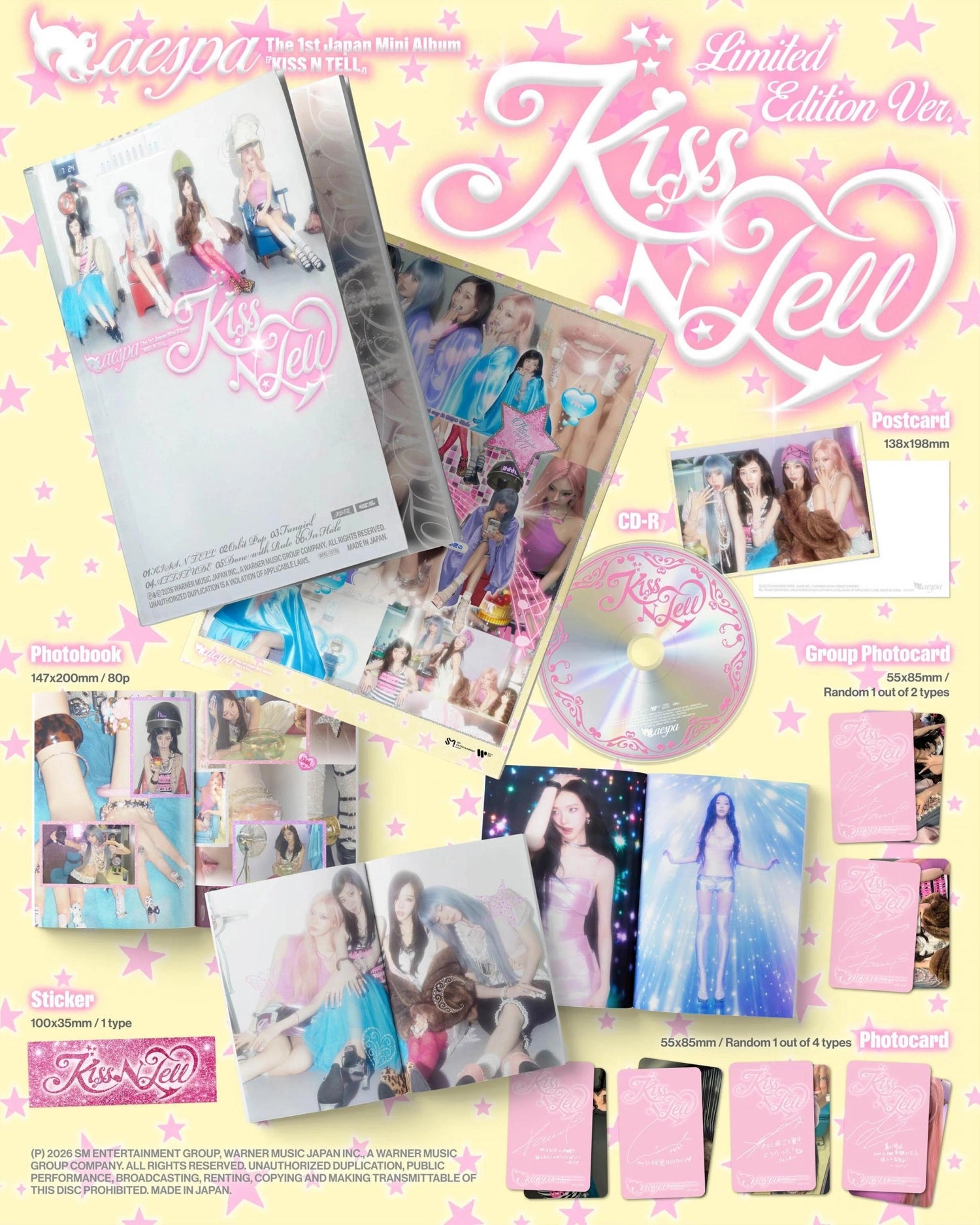 AESPA JAPANESE ALBUM - 1ST MINI ALBUM [KISS N TELL] (LIMITED EDITION VER.)
