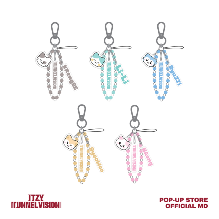 ITZY - TWINZY x TNVS BEADS STRAP KEYRING [TUNNEL VISION] OFFICIAL MD
