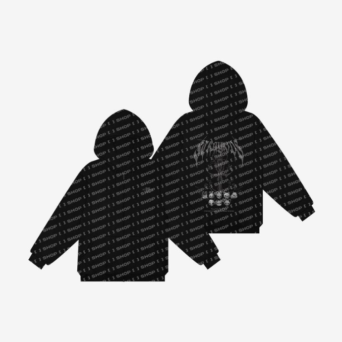 STRAY KIDS - EVIL SKZOO HOOD ZIP-UP - WORLD TOUR 'DOMINATE'