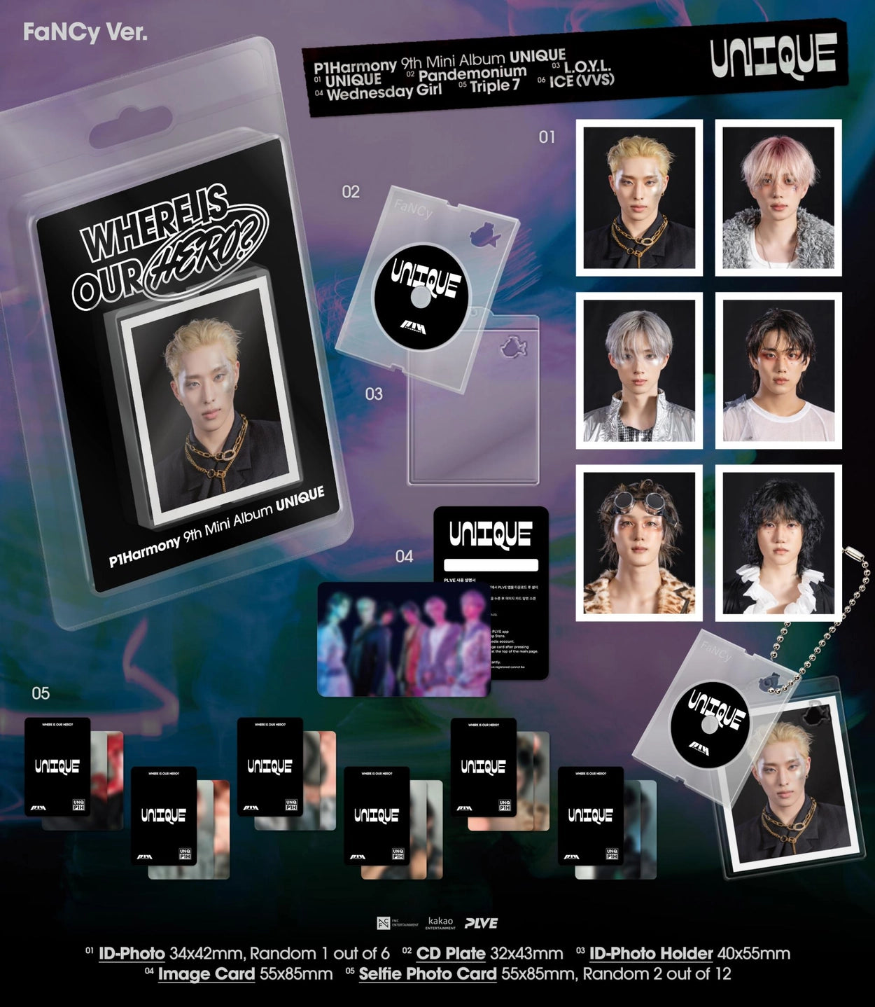 P1HARMONY 9TH MINI ALBUM - UNIQUE (FANCY VER.)
