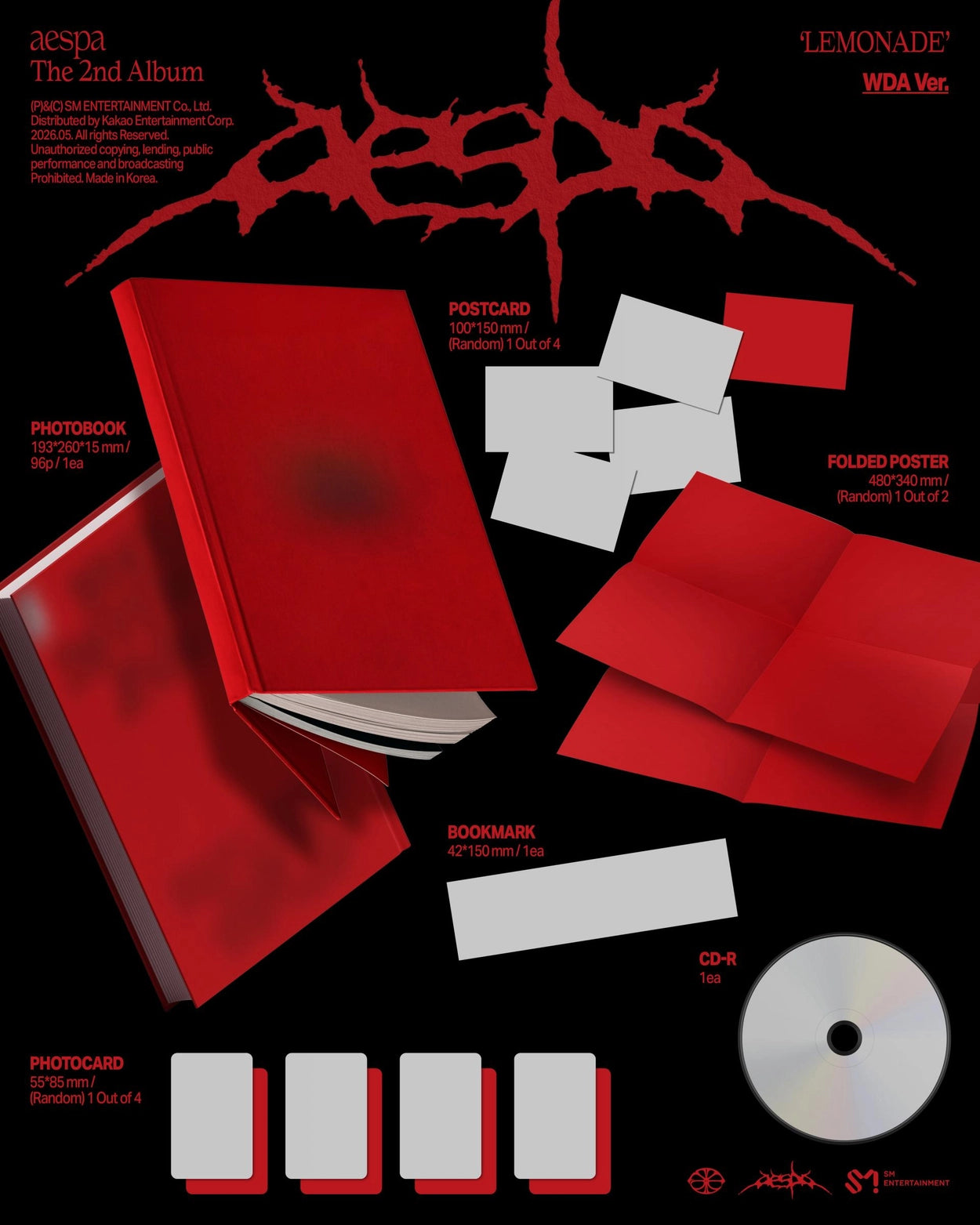 AESPA 2ND ALBUM - LEMONADE (WDA VER.)