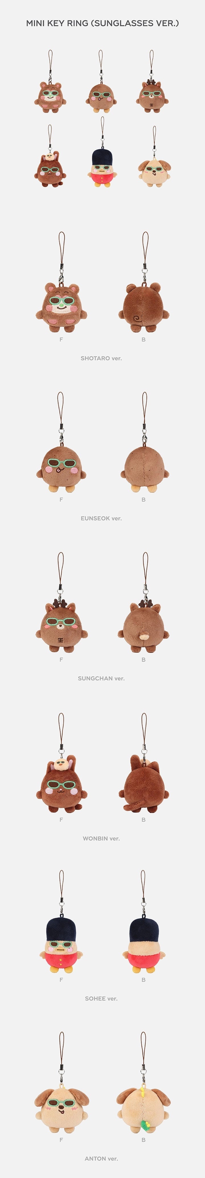 RIIZE - MINI DOLL KEY RING (SUNGLASSES ver)