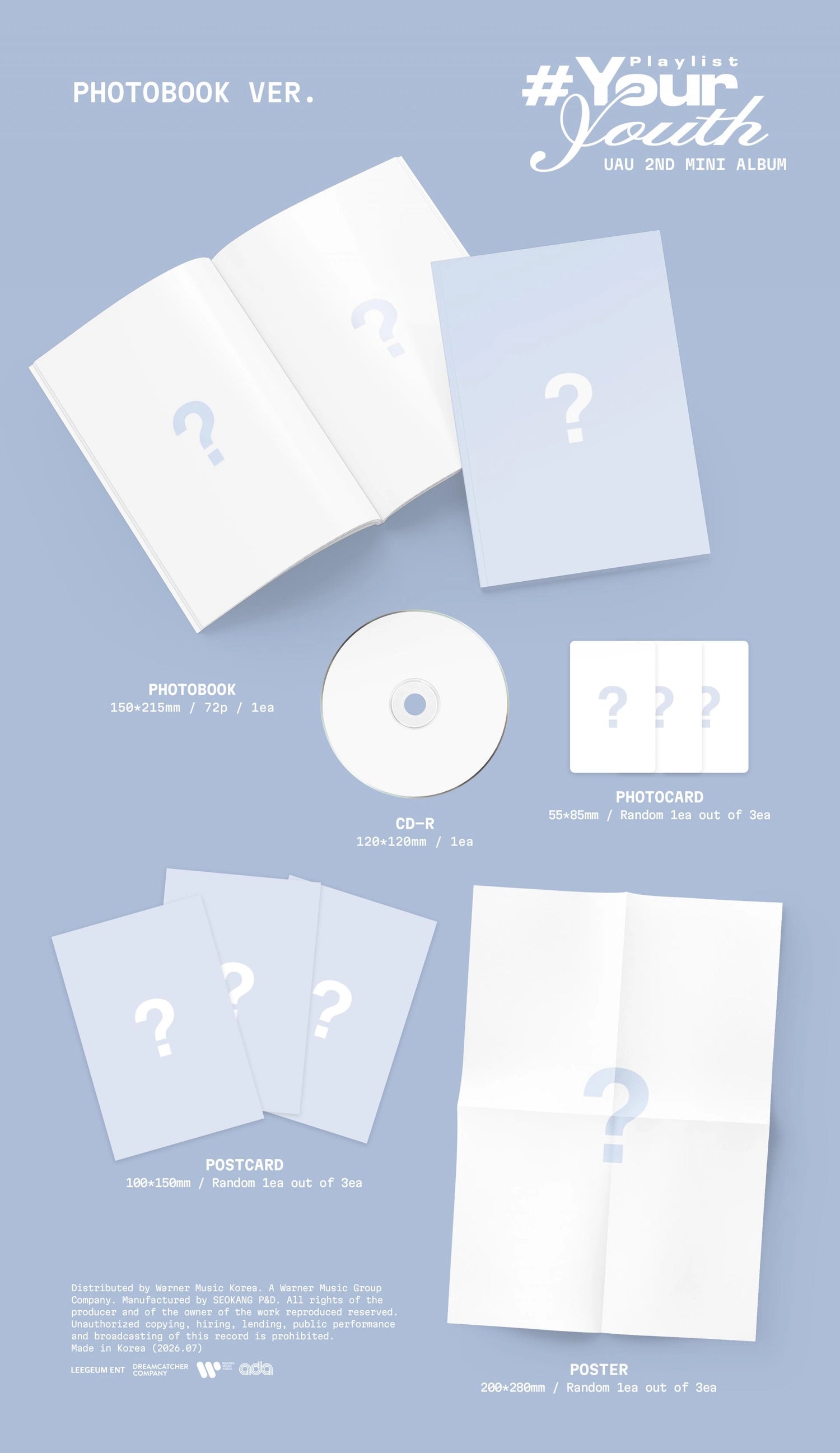 UAU 2ND MINI ALBUM - PLAYLIST #YOUR YOUTH (PHOTOBOOK VER.)