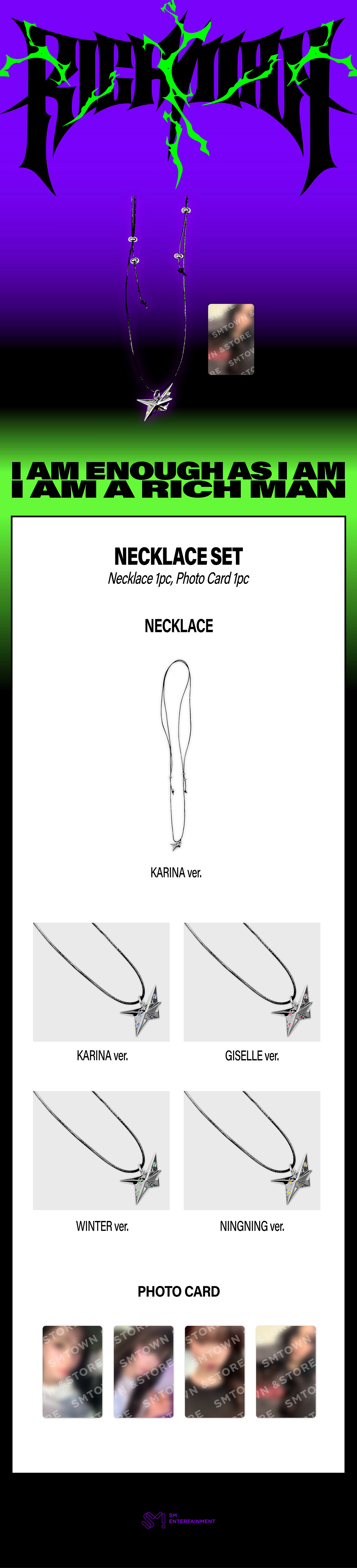 AESPA - 2025 AESPA WEEK [RICH MAN] NECKLACE SET