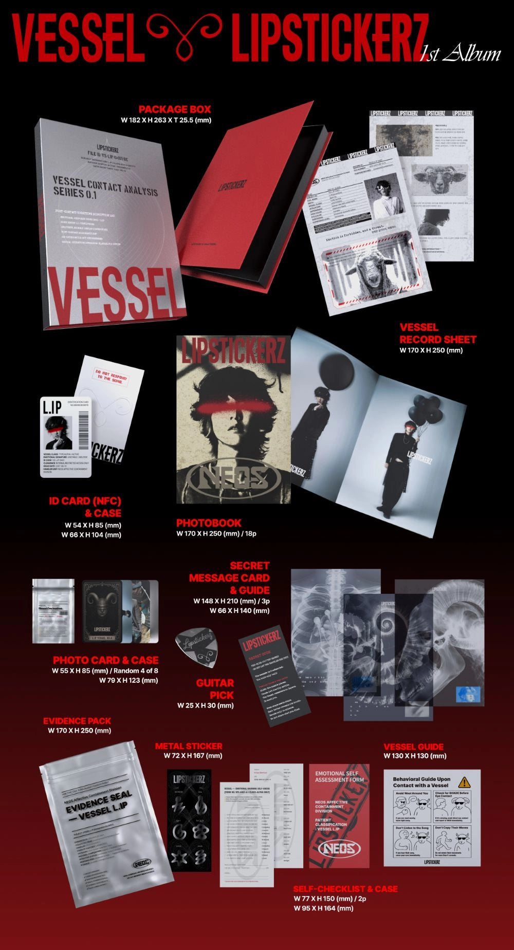LIPSTICKERZ 1ST ALBUM - VESSEL (NEMO)