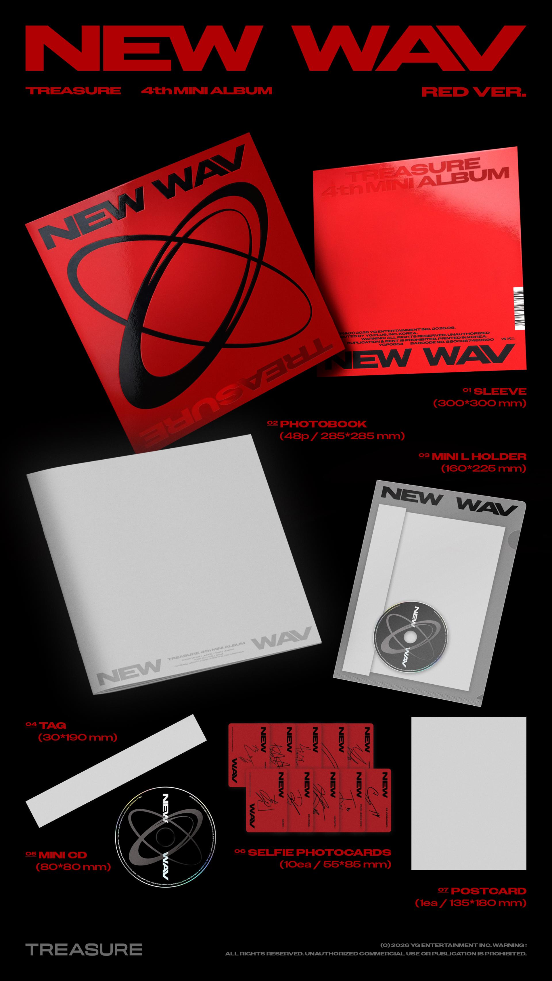 TREASURE 4TH MINI ALBUM - NEW WAV