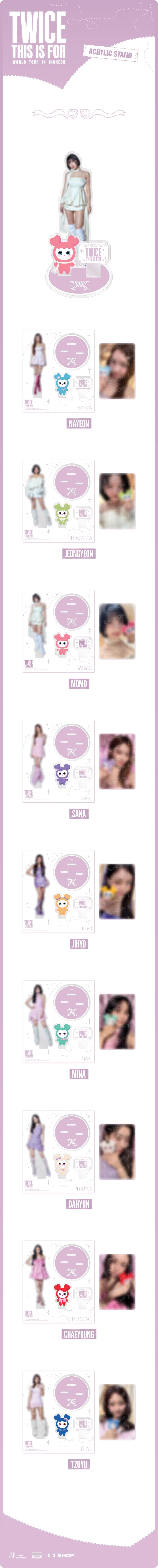 TWICE - <THIS IS FOR> WORLD TOUR IN INCHEON ACRYLIC STAND