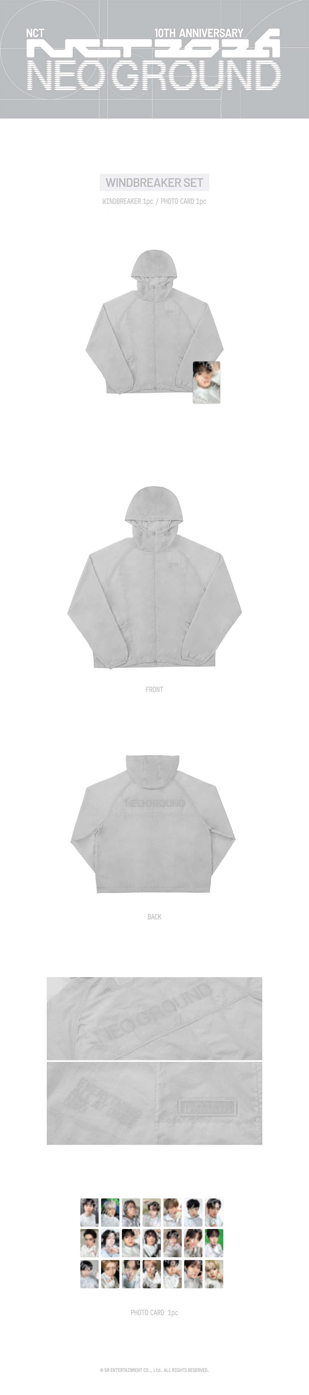 NCT - [NCT 10TH ANNIVERSARY [NCT 2026] POP UP : NEO GROUND MD] WINDBREAKER SET