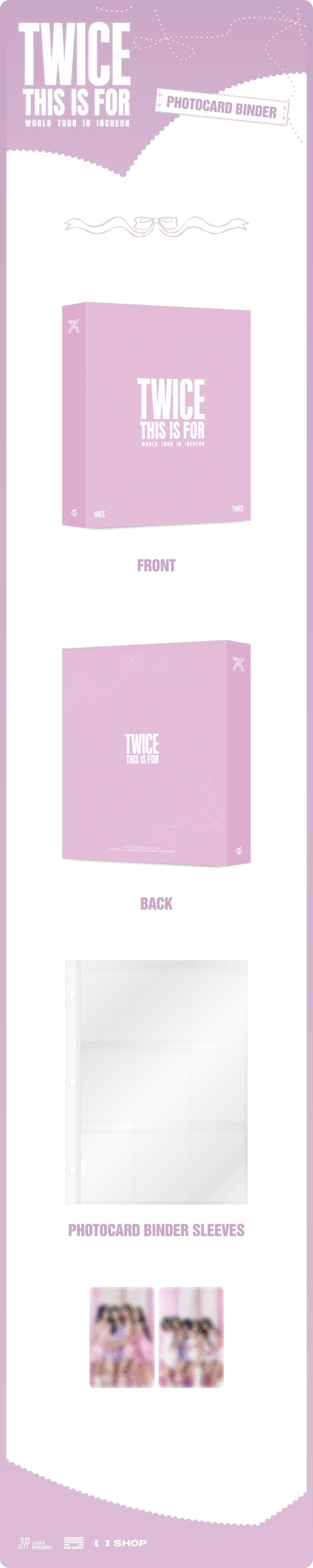 TWICE - <THIS IS FOR> WORLD TOUR IN INCHEON PHOTOCARD BINDER