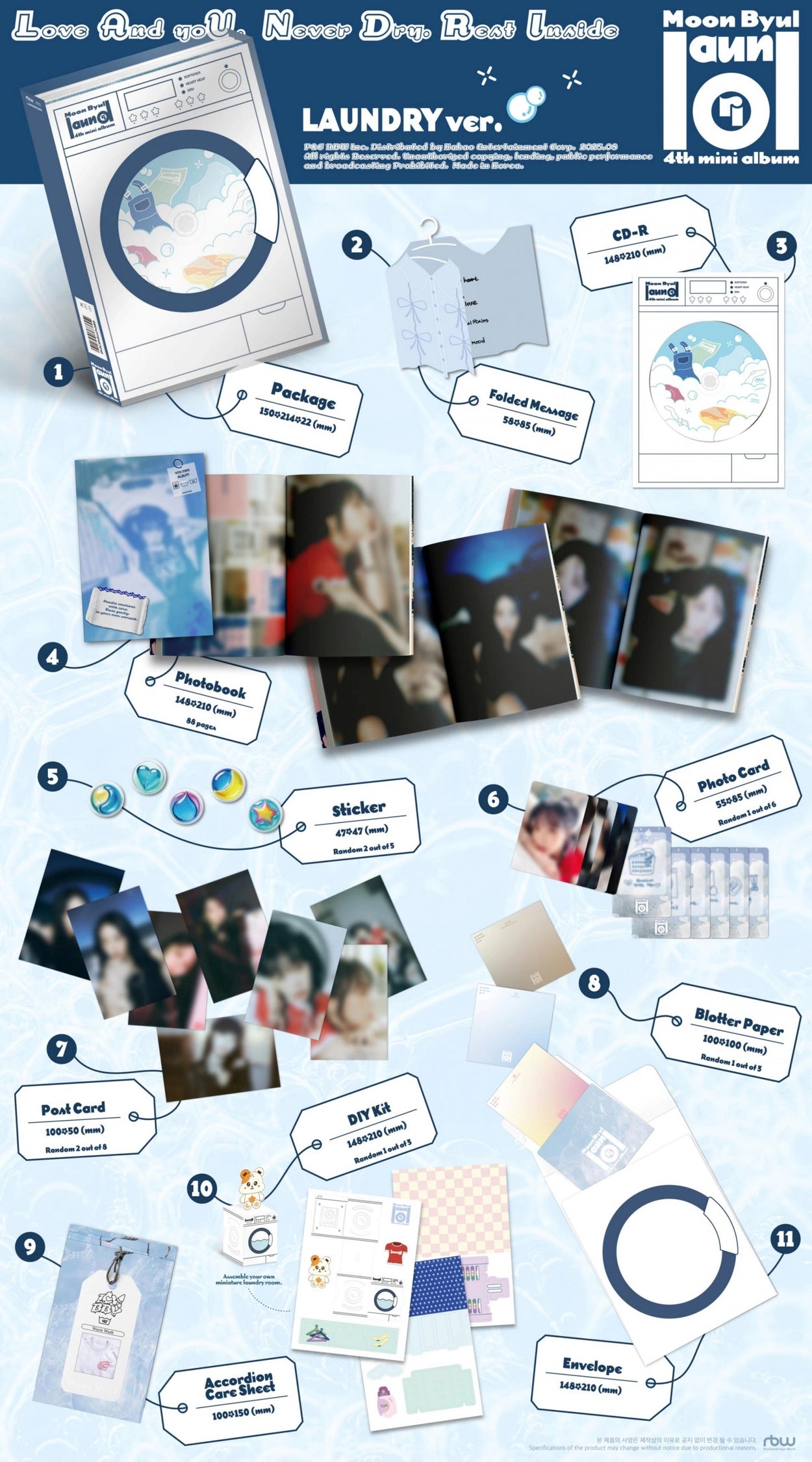 MOON BYUL 4TH MINI ALBUM - LAUNDRI (LAUNDRY VER.)