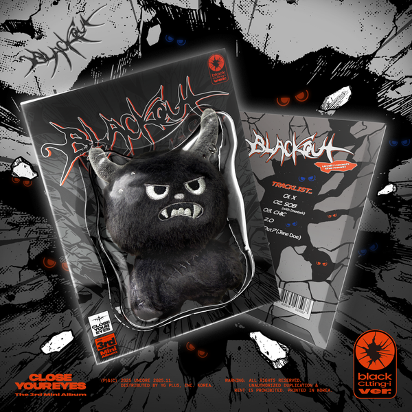 CLOSE YOUR EYES THE 3RD MINI ALBUM - BLACKOUT (BLACK CLTING-I VER.)