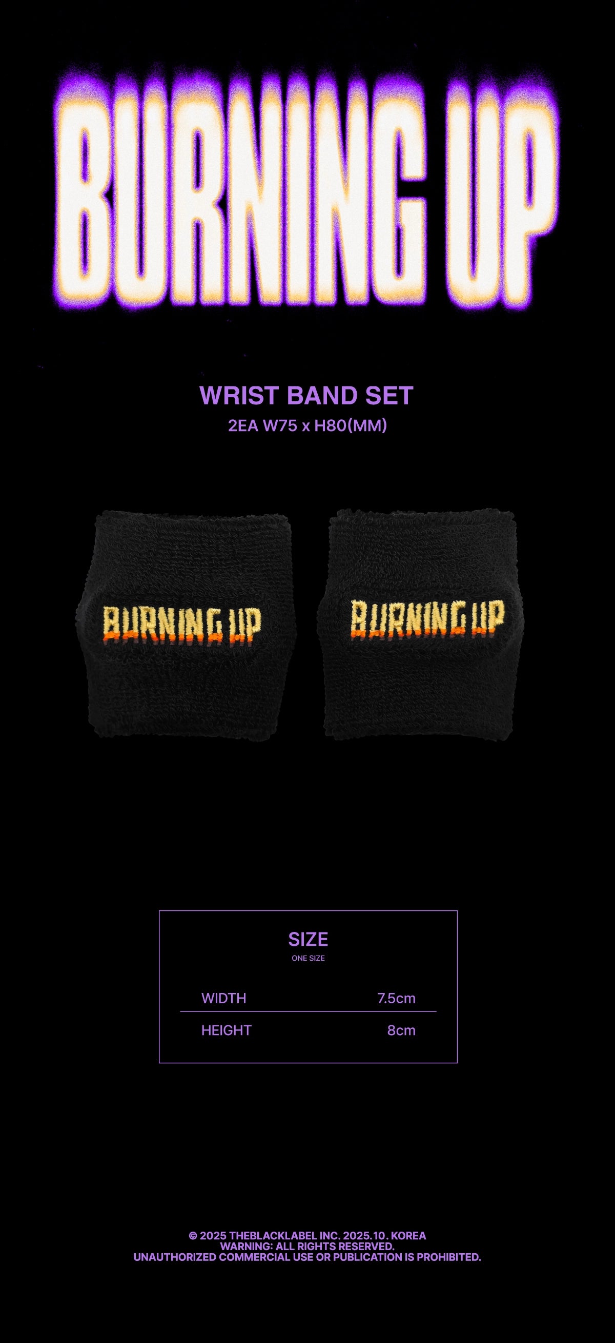 MEOVV - BURNING UP WRIST BAND SET OFFICIAL MD