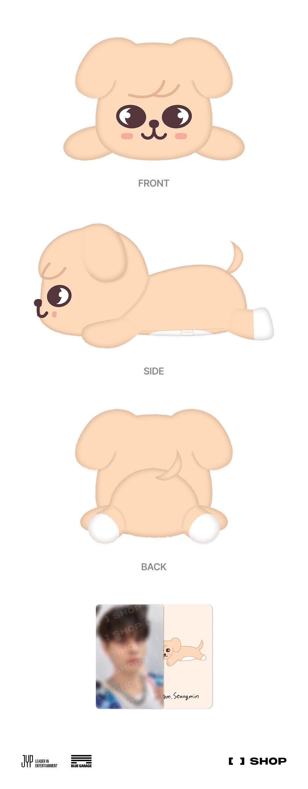 STRAY KIDS - DOMINATE : CELEBRATE POP-UP STORE MD - PUPPYM PLUSH LYING