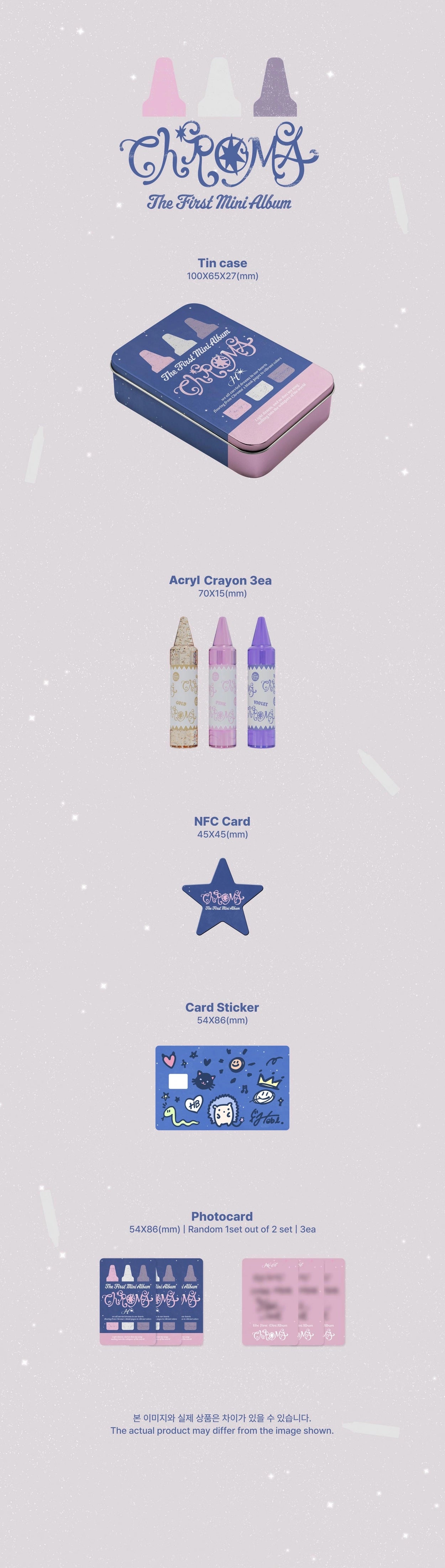 HEBI 1ST MINI ALBUM - CHROMA (CRAYON VER.)