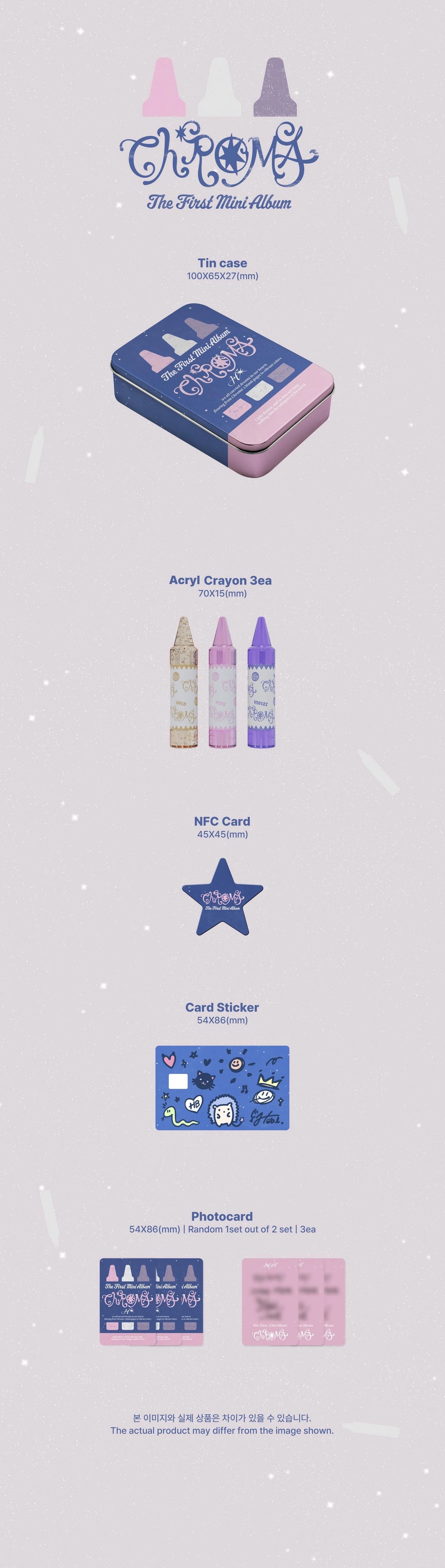 HEBI 1ST MINI ALBUM - CHROMA (CRAYON VER.)