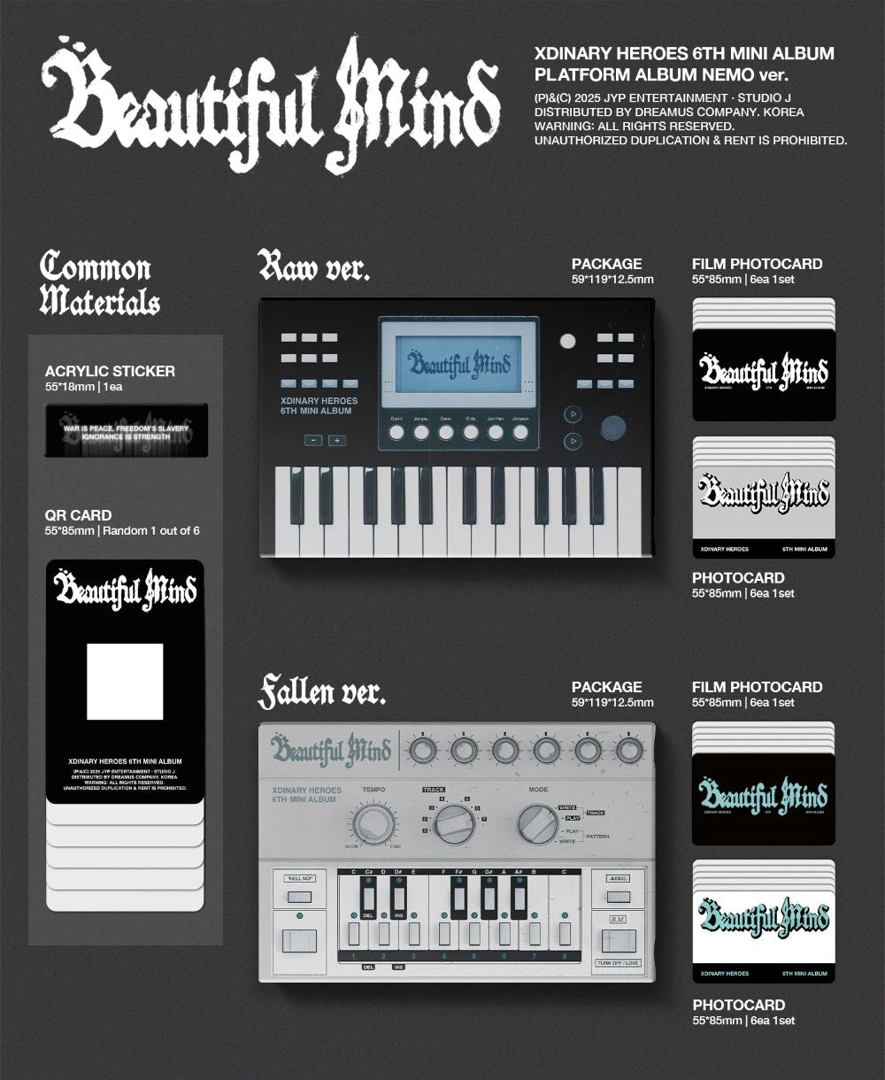 XDINARY HEROES 6TH MINI ALBUM - BEAUTIFUL MIND (PLATFORM VER)