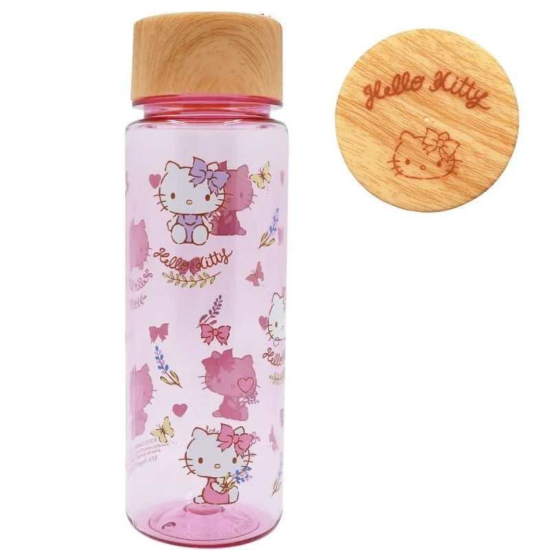 SANRIO© Characters with Wood Cap Travel Bottle 450ml (Hong Kong Edition)
