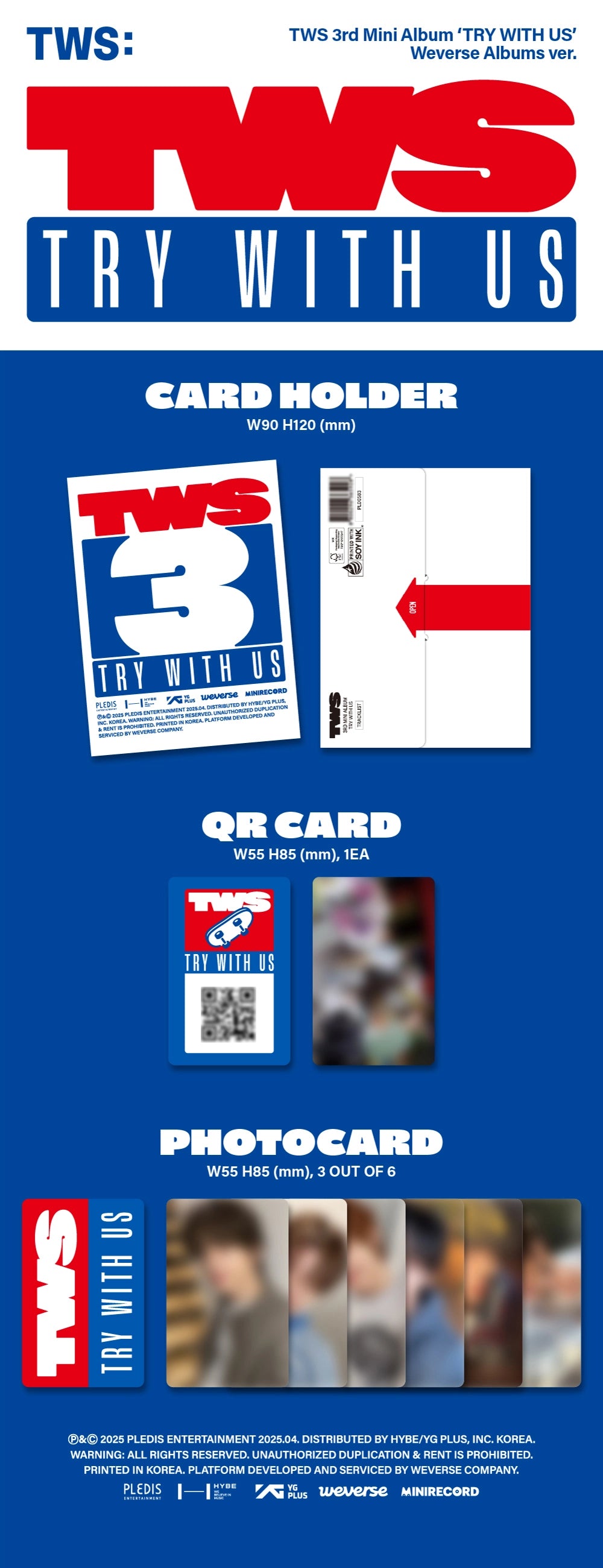 TWS 3RD MINI ALBUM - TRY WITH US (WEVERSE ALBUMS VER.)