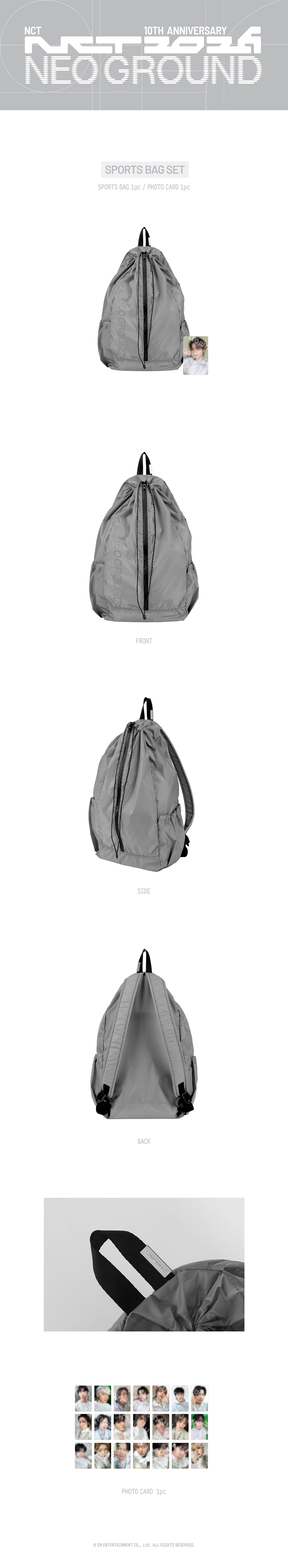 NCT - [NCT 10TH ANNIVERSARY [NCT 2026] POP UP : NEO GROUND MD] SPORTS BAG SET