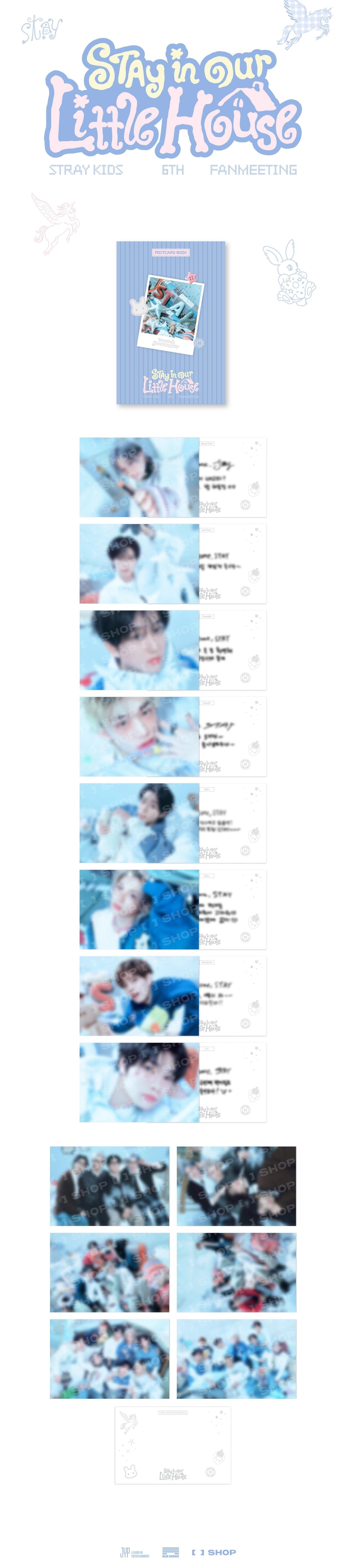 STRAY KIDS - 6TH FANMEETING [STAY IN OUR LITTLE HOUSE] POSTCARD BOOK OFFICIAL MD