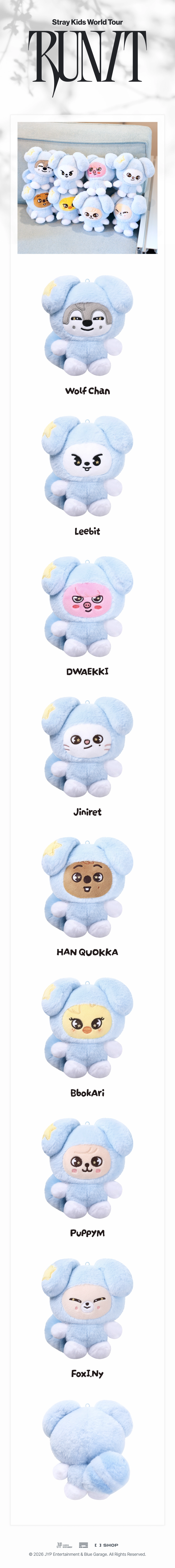 STRAY KIDS - [RUN IT SEOUL] SKZOO PLUSH IN TASY
